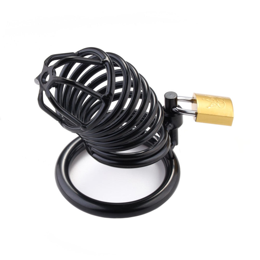 Embark on a serious quest with our sleek chastity cage that works seamlessly, finding the perfect balance between comfort and security for you and your keyholder.