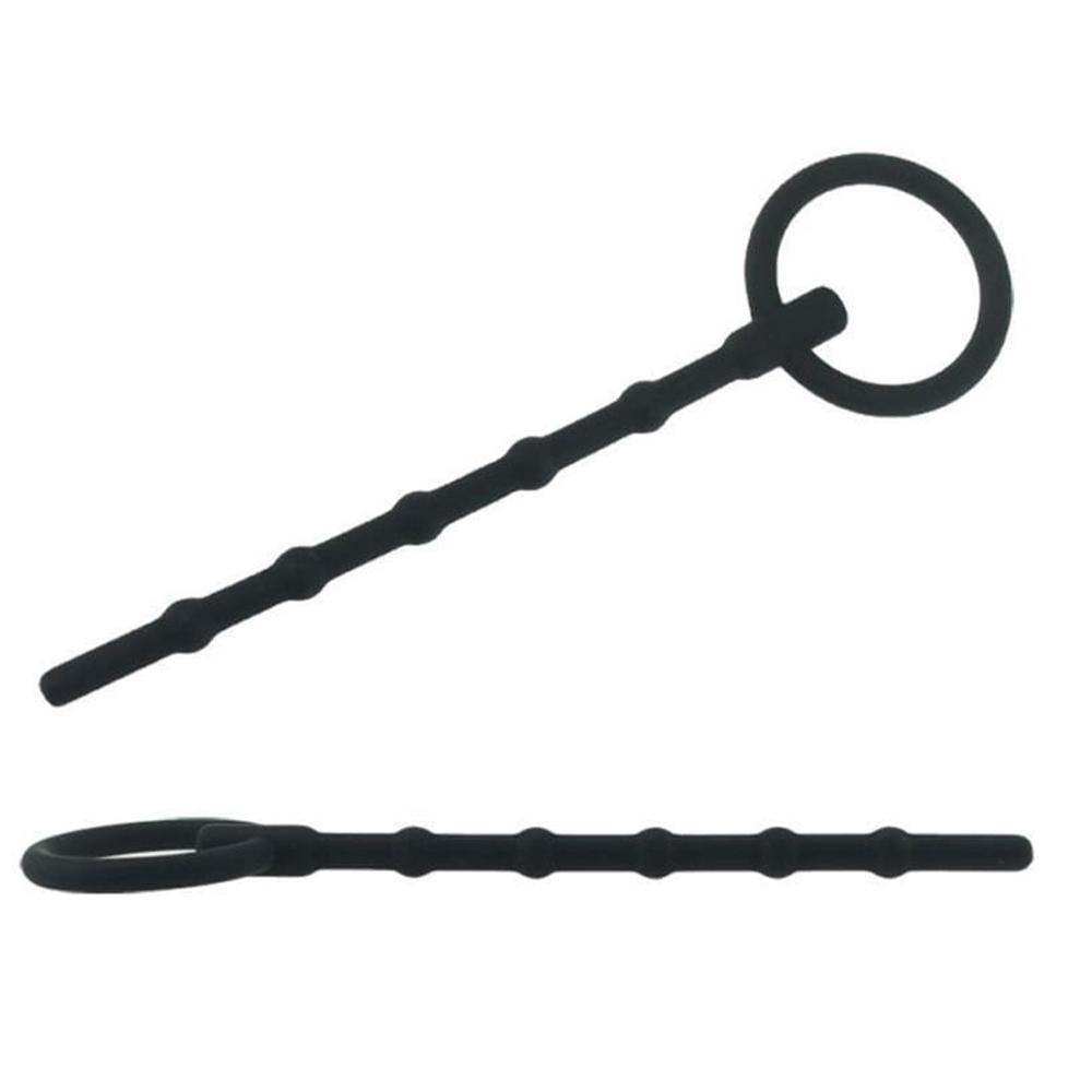 Take your fun to the next level with the Silicone Urethral Sound! Its pull ring makes insertion a breeze, keeping things smooth and exciting, because chores can be cute too!