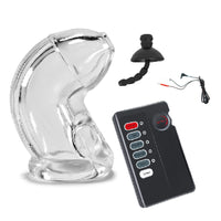 Soft Transparent Electro Shocking Sleeve Lock The Cock Cage Product Image 11