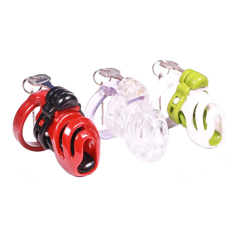 Experience the amazing simplicity of choosing chastity with our bio-resin cage. Perfect for the smallest penis, it keeps you secure and discreet, never missing a beat. Embrace the flying sensation of submission.