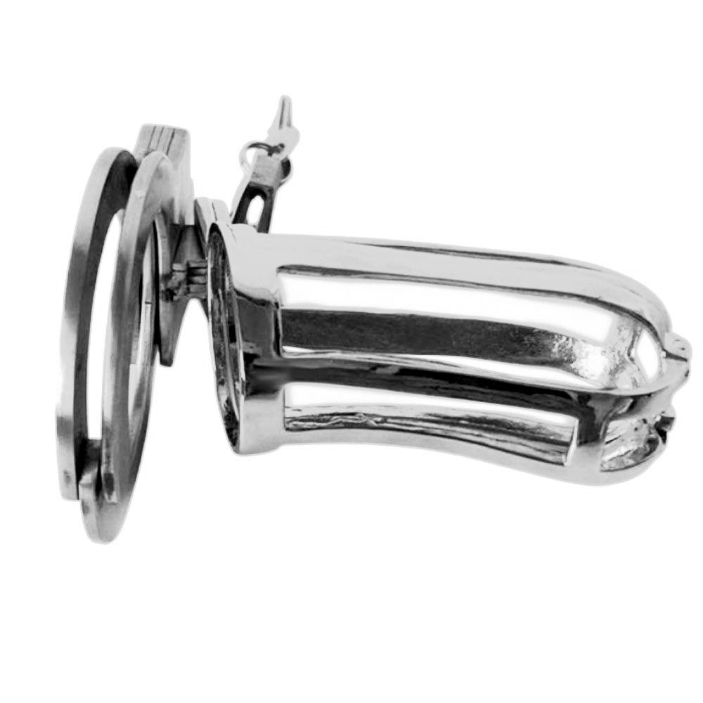Experience healthy submission with our stainless steel penis kit, designed for the mini male. This adjustable device lets you share in cuckold fantasies while preserving virgin innocence, enhancing your intimate play.