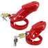 Experience the perfect blend of security and comfort with our red cage. Featuring secure padlocks and multiple ring sizes, it arrives in a luxurious velvet pouch for discreet shipping. The cage's sleek design includes subtle yellow accents for a vibrant touch.
