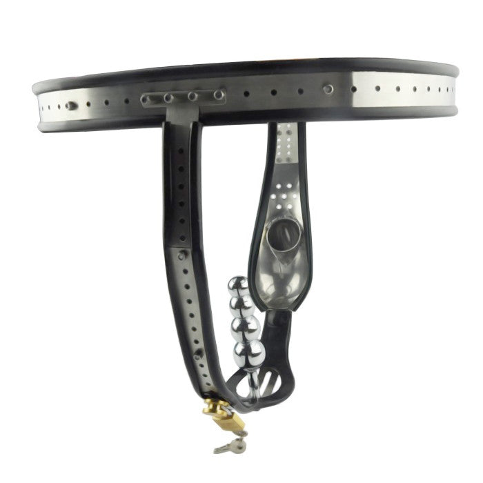 Locking Anal Metal Chastity Device Belt Lock The Cock Cage Product For Sale Image 3