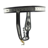 Locking Anal Metal Chastity Device Belt