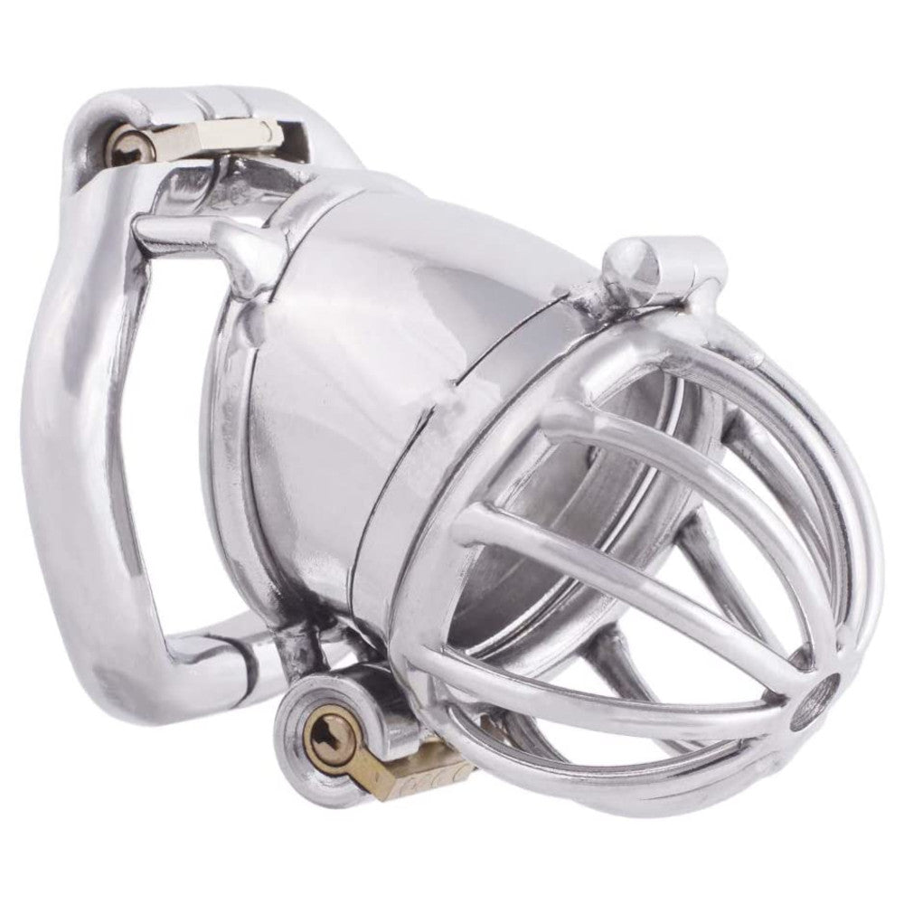 Experience ultimate control and comfort with our stainless chastity flat dick kit. This smaller, spiked device features a sleek strip design with spikes that prevent unwanted arousal, keeping your testicles secure and enhancing your chastity experience.