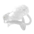Introducing the Maximum Security Prison Silicone cage Small your hubby's dream accessory. No kidding, this device keeps your buddy securely in check. Whether sitting at home or on the go, experience ultimate control and comfort with this discreet chaste solution.
