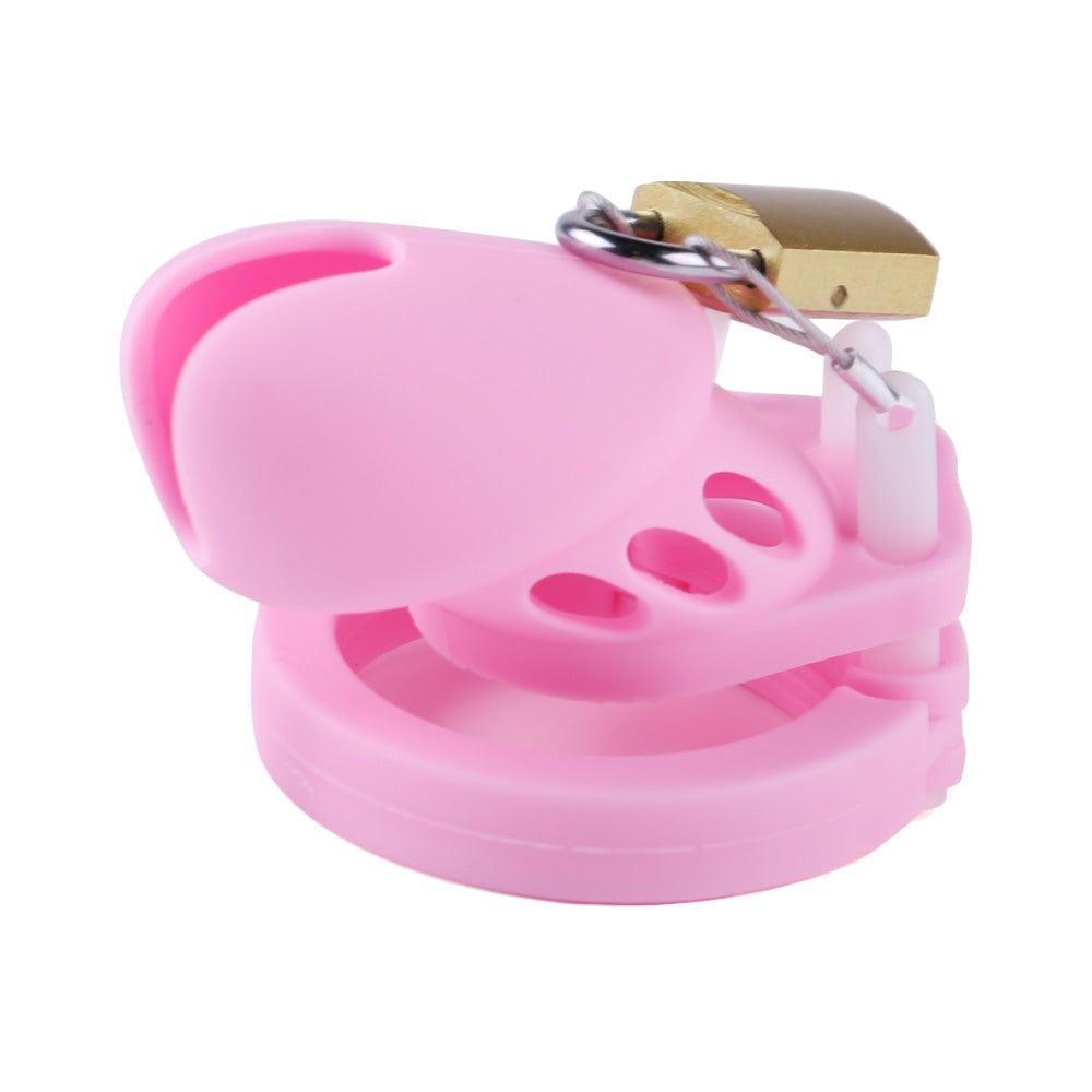 Silicone chastity device ensures regular practice in BDSM, comfortably fits into schedules with its lightweight design. Works well for long-term progress in dynamics, adding a secure thrill.