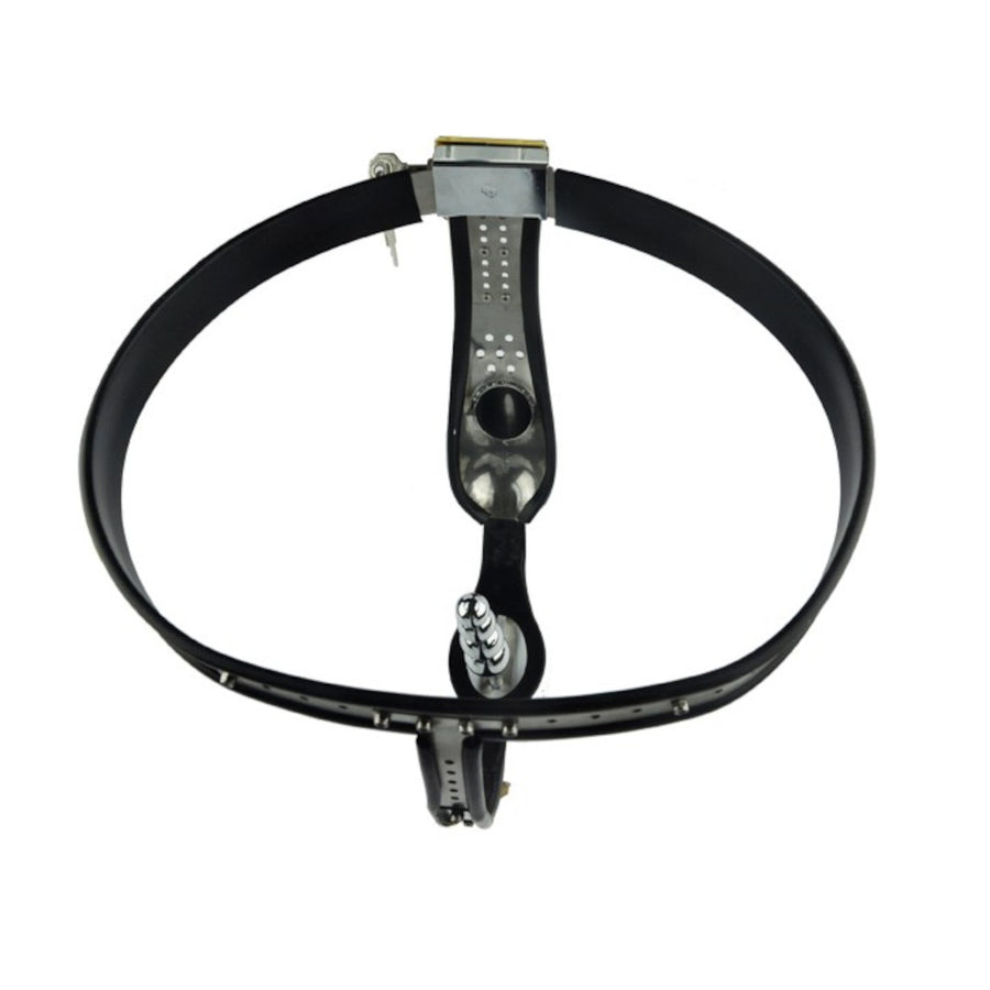 Locking Anal Metal Chastity Device Belt Lock The Cock Cage Product Image 23
