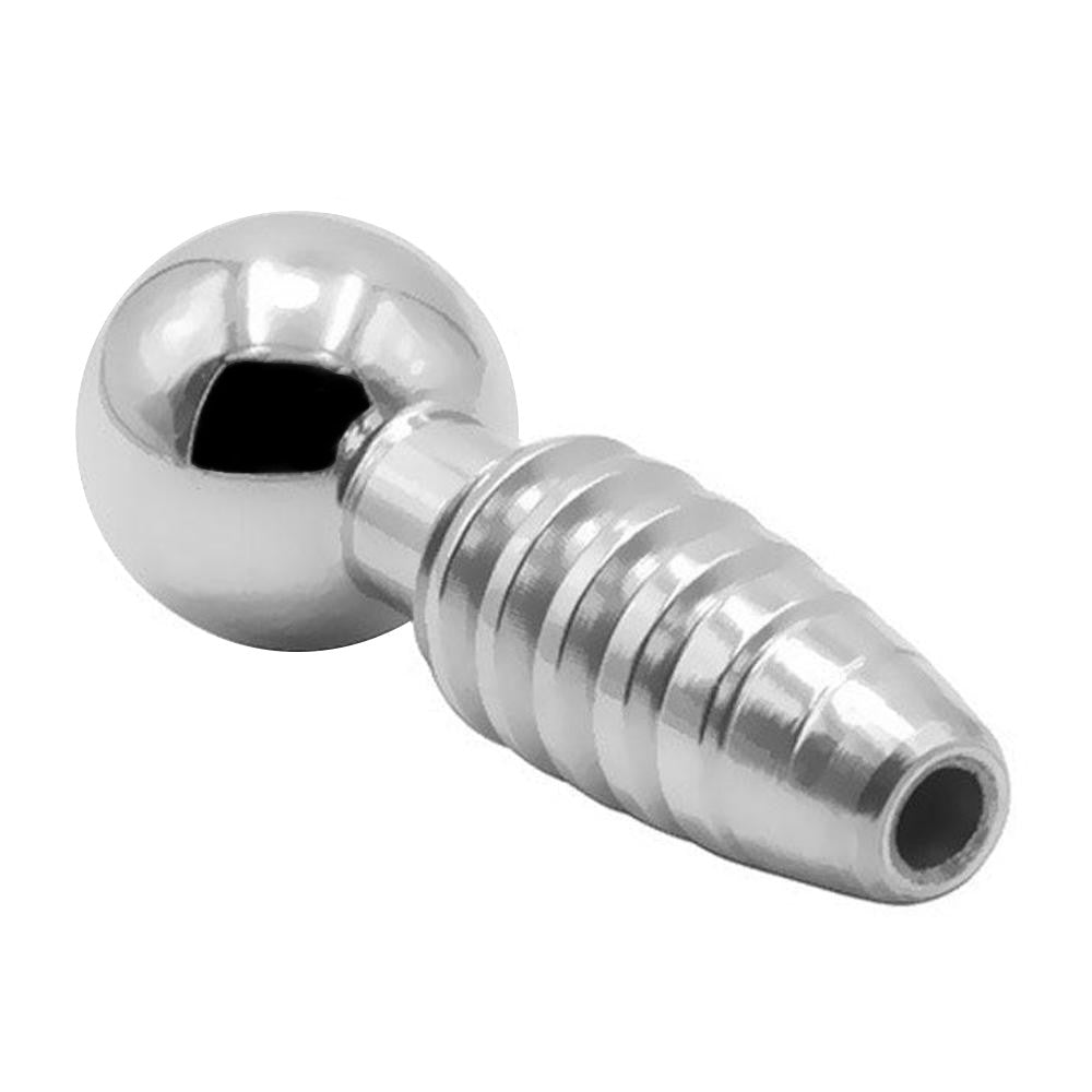 Enhance your chastity play with this short, steel chastity kit. Threaded for intense penis stimulation, it ensures orgasms are a thrilling ruin of sensation. Perfect for those seeking prolonged pleasure and control.