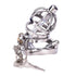 Enhance your psychological dynamic with this stainless steel chastity device, perfect for healthy keyholding and preventing problems like injury. Discover a new level of comfort in submission.