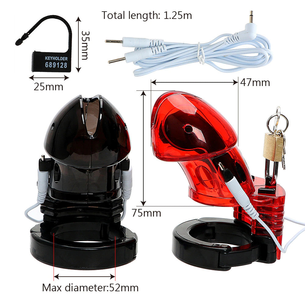 The Instigator kit combines cobra-like agility and electrifying sensations with a high-quality design. Its chainmail-like security ensures order and comfort while the internal detector-like locking system provides discretion in public settings. Perfect for BDSM dynamics, this electro device delivers thrills and reliable restraint.