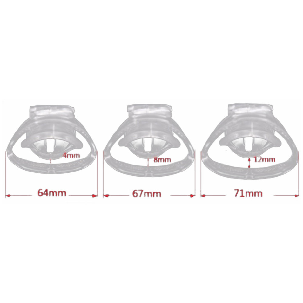 Introducing the Long device a silicone and rubber sheath designed for the big male. With its gatling-style ventilation, it securely encases your testicles, offering breathable comfort and extended wearability in a sleek design.