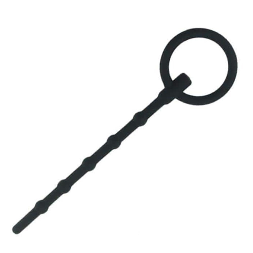 Discover ultimate urethral chastity pleasure in bed, sliding and slipping confidently with our flexible silicone tool. Its pull cock ring ensures safe retrieval, enhancing your exploring journey.