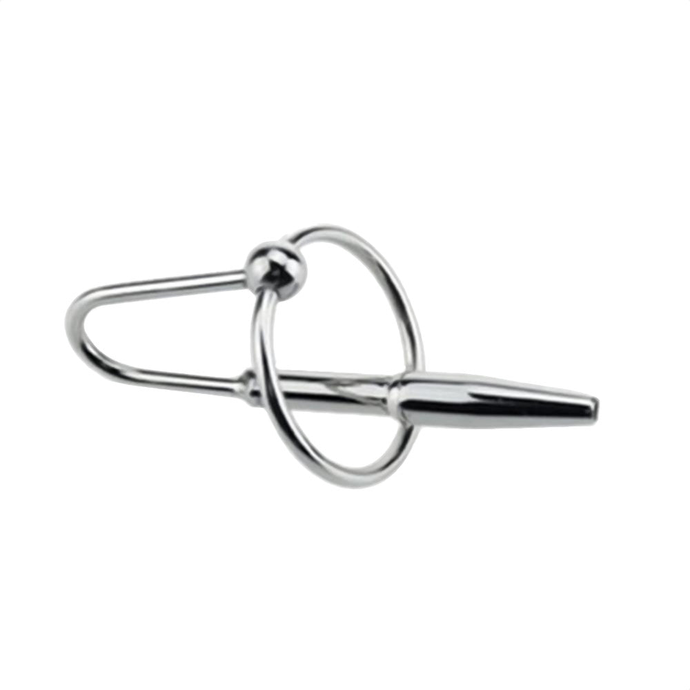 Experience intense sensations with this wrangler of urethral pleasure, designed for girthy adventures. The wide, sliding steel plug delivers a thorough job for sensation seekers.