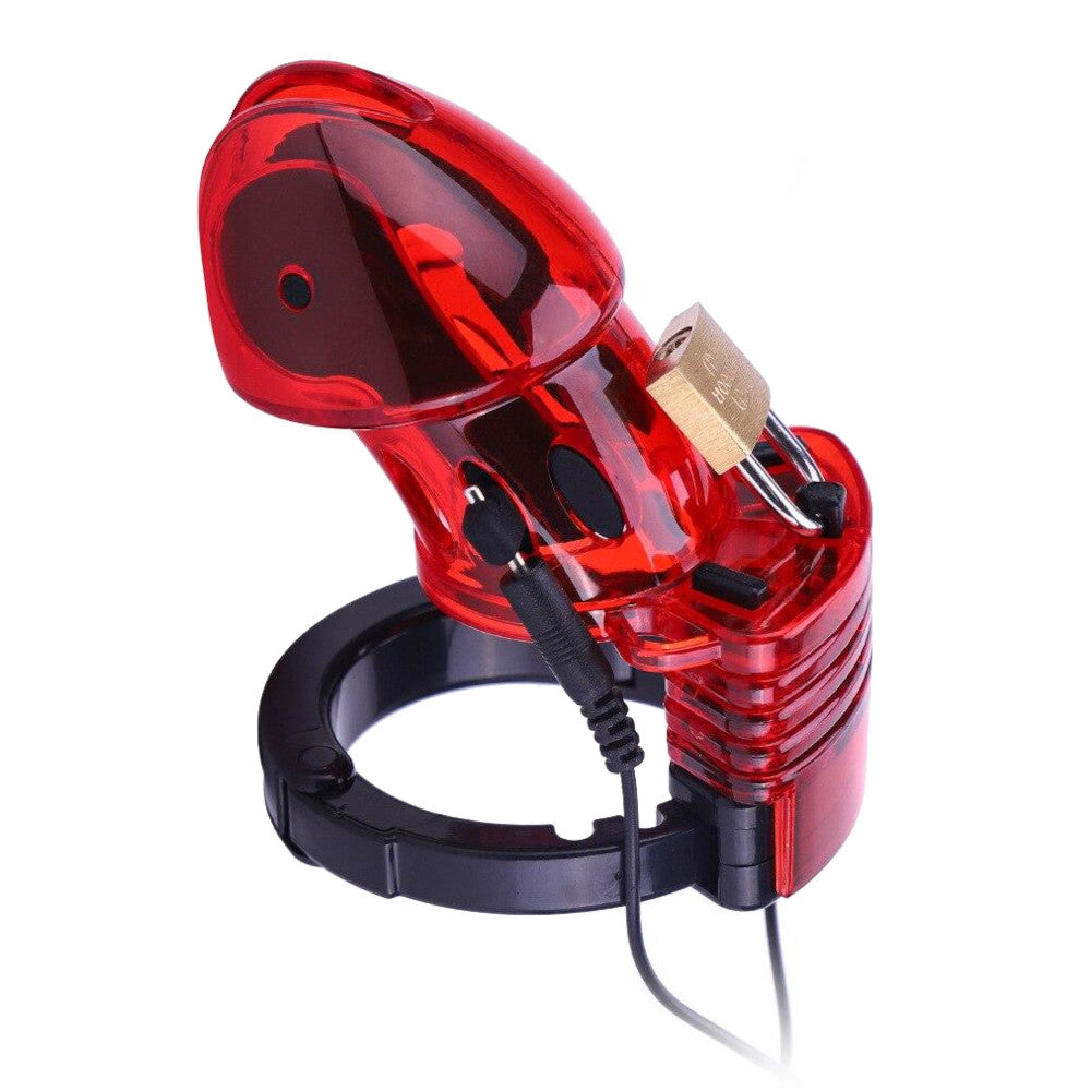 Experience electrifying control with our innovative chastity device for submissive men. This reversed-role enhancer works flawlessly, letting you and your partner become the bosses of your intimate adventures.