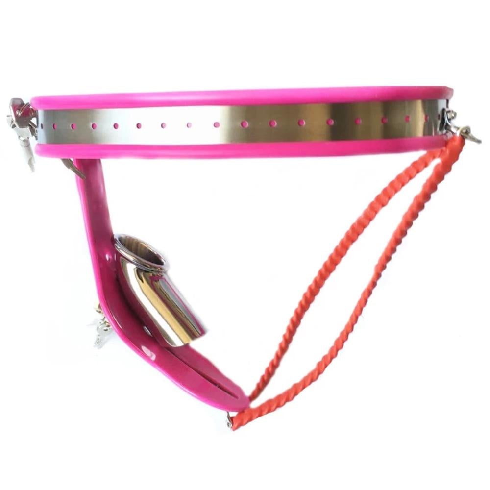 Sissy Harness Metal Chastity Belt Lock The Cock Cage Product For Sale Image 8