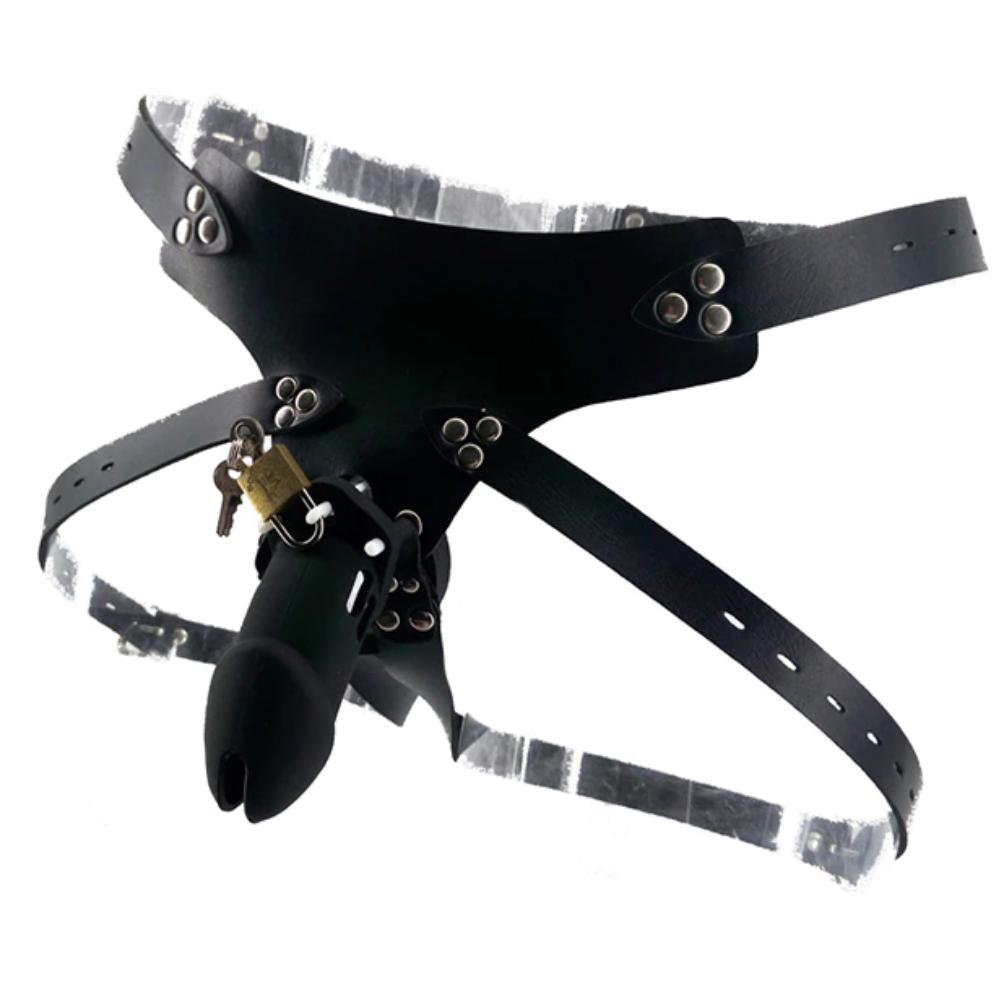 Bondage Caged Chastity Belt Lock The Cock Cage Product For Sale Image 1