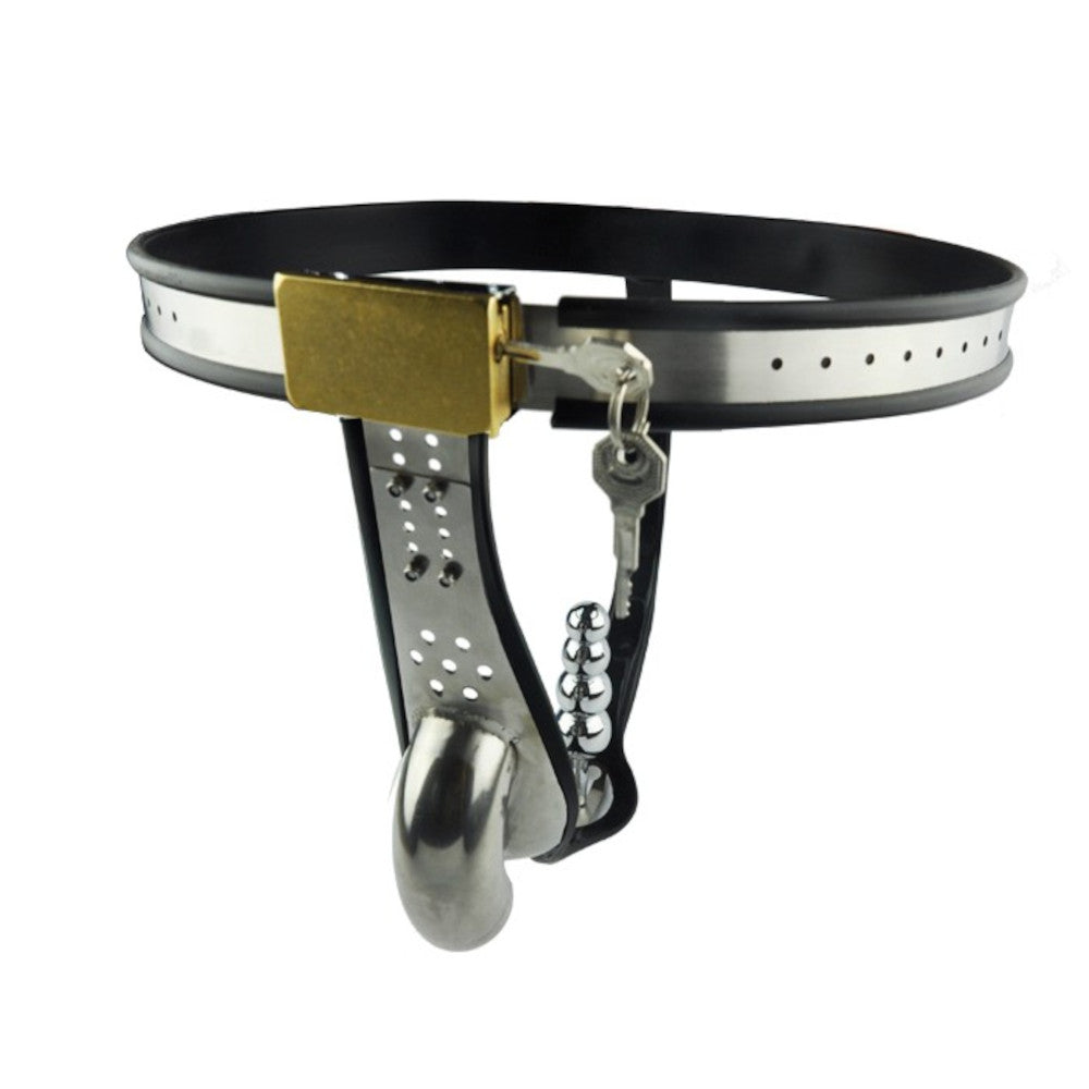 Locking Anal Metal Chastity Device Belt Lock The Cock Cage Product For Sale Image 1