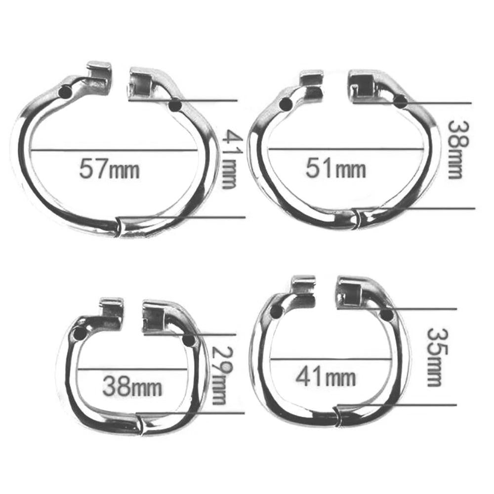 Embrace submission with the Spiked Iron Maiden In Distress a gadget for the penis that delivers pleasurable pain. Screw-tightened spikes let your queen lock you in her personal jail, while the eye-catching design captivates queens of BDSM.