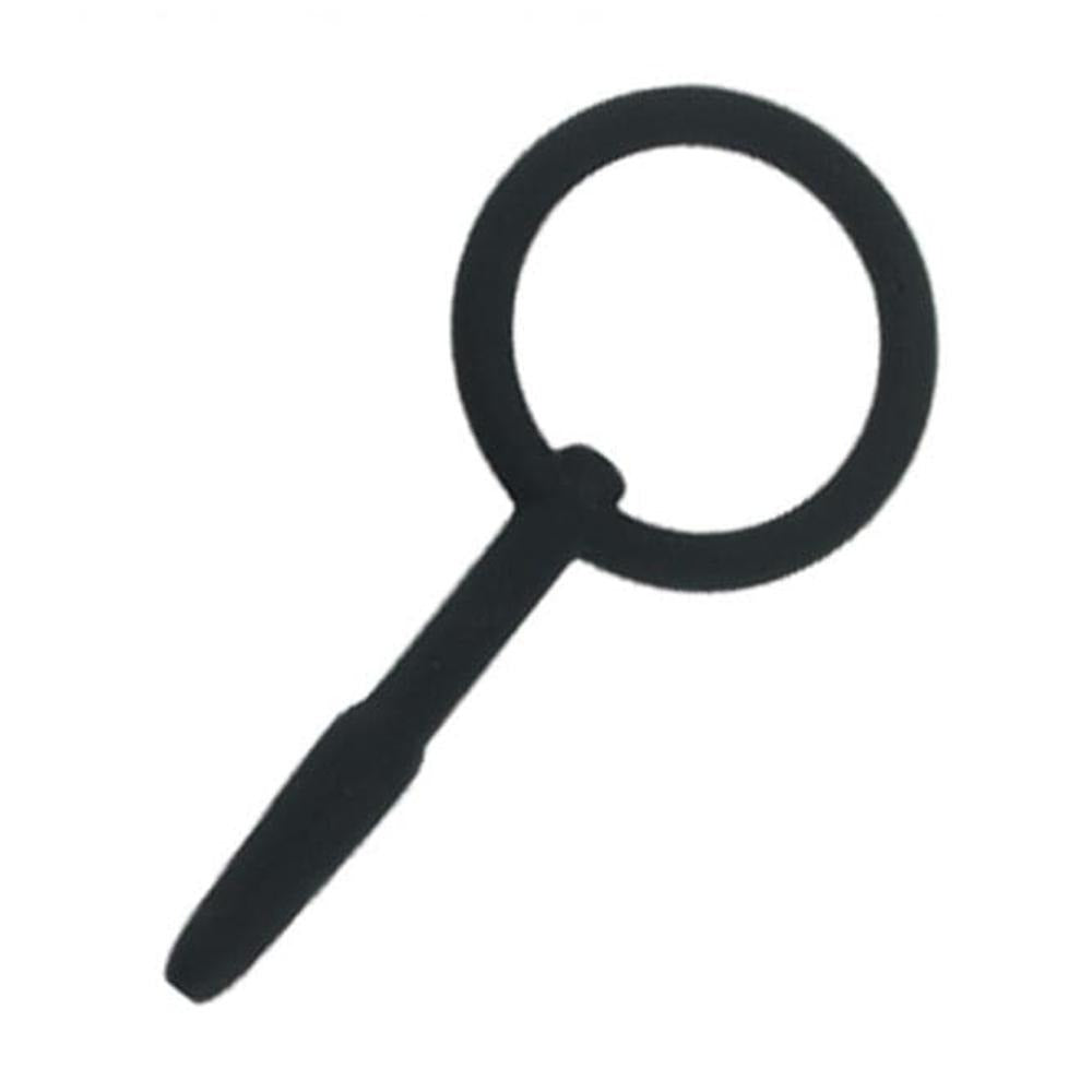 Elevate your urethral play with this silicone tool! It's like your fave app”always a pull away. The practical pull chastity ring ensures safety and fun, making cleanup easier than your ex!
