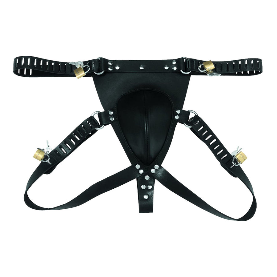 Black Hole Male Chastity Belt Lock The Cock Cage Product Image 20