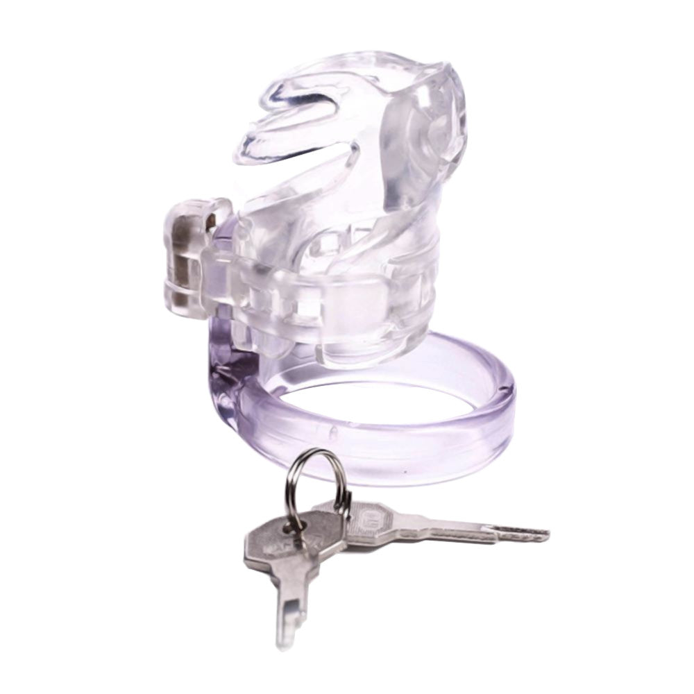Embrace denial with the Hera cage, blending smooth biosourced resin for ultimate comfort. Its wide range of cock ring sizes ensures a snug fit, even for the smallest penis, elevating your chastity play.