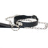 This black collar combines durable synthetic leather and stainless steel for a captivating look that pops discreetly under clothing. Perfect for BDSM play, its comfortable and stylish without drawing undue attention, creating a strong link between partners.