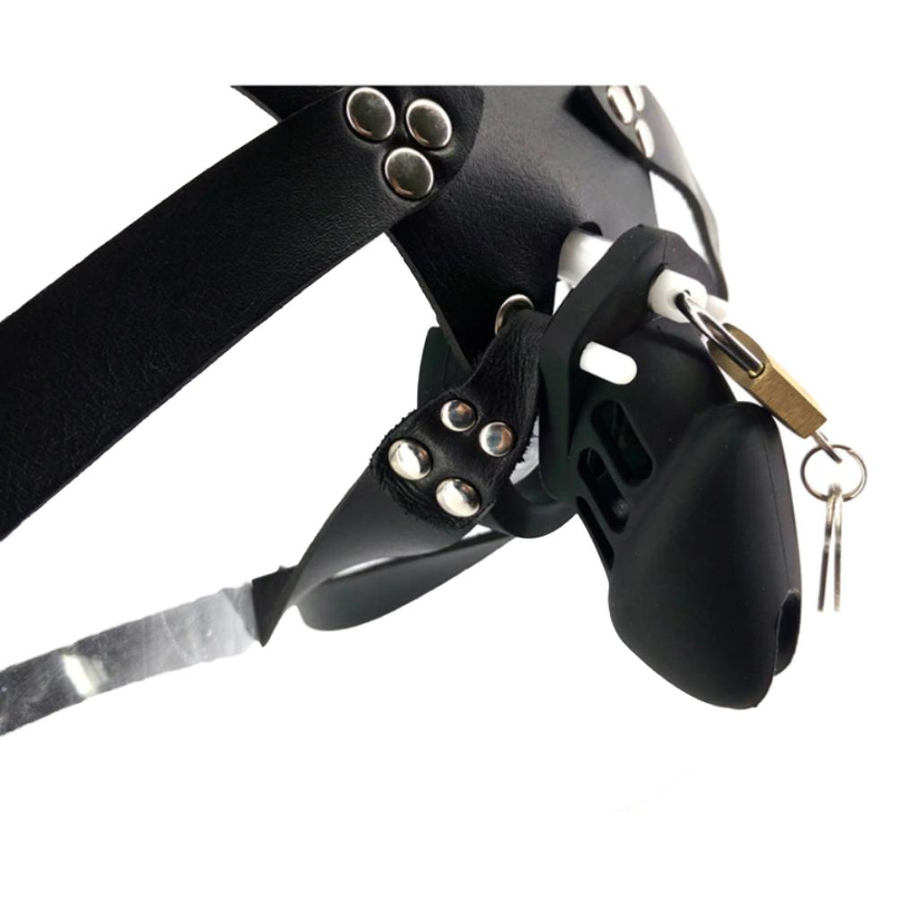 Bondage Caged Chastity Belt Lock The Cock Cage Product For Sale Image 3