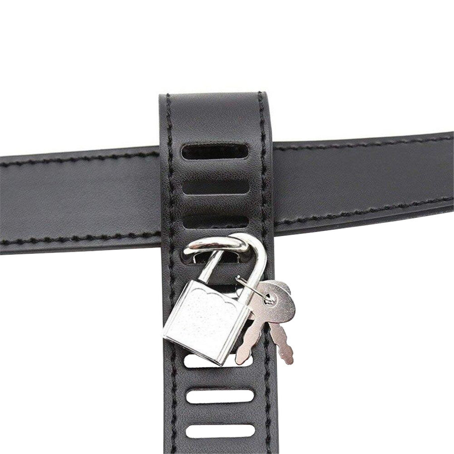 Black Hole Male Chastity Belt Lock The Cock Cage Product Image 30