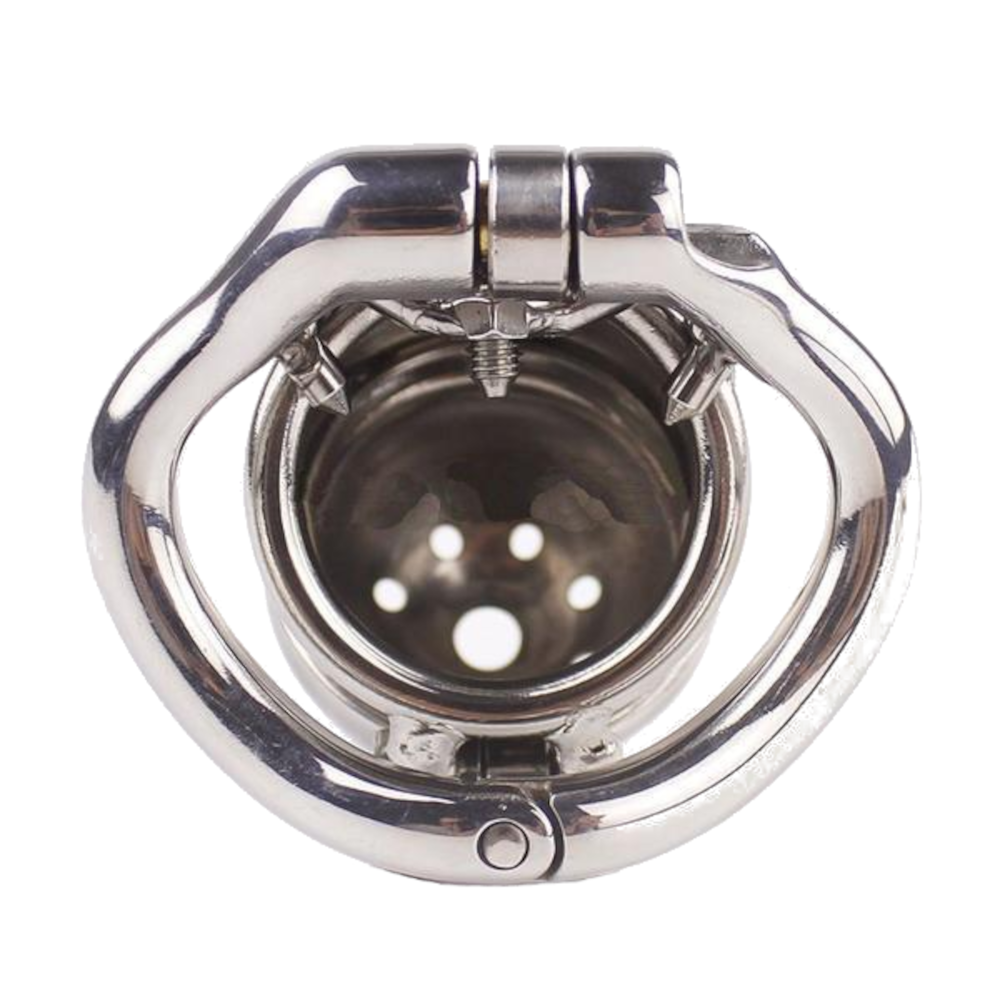 Experience Chastity with our steel cock cage. The spiky design and vents prevent skin irritation and negative pressure. Comfortable base fits securely; steel cleans easily apply cream if needed. Perfect for cbt male seeking secure, irritation-free chastity.