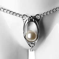 Pearled Chain Female Chastity Belt