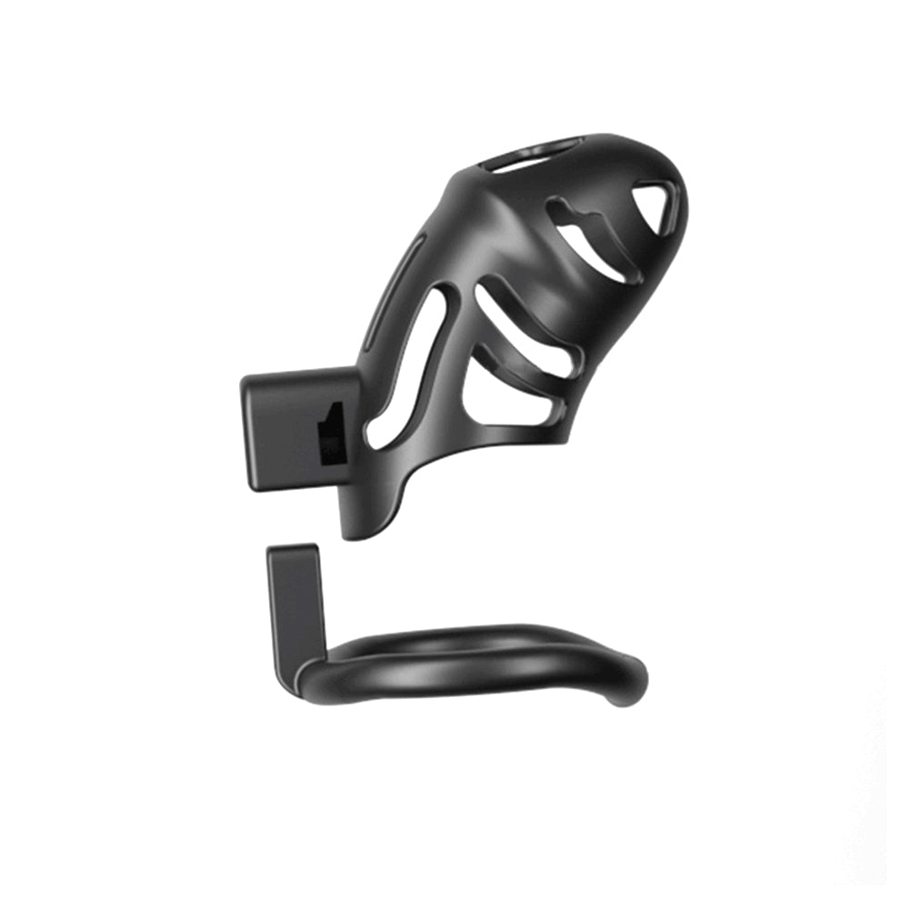 Experience control like never before with our ergonomically designed black cage. Its smooth resin mesh contours your body penis for a secure fit. The sleek color adds elegance, while the cold sensation enhances the thrill. Lock in pleasure with a device that's truly like a vice.