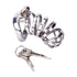The Undelivered Package offers slave males a thin, comfortable fit with nubs for enhanced sensations. Easily remove the small cage, ideal for cougars seeking control and play.