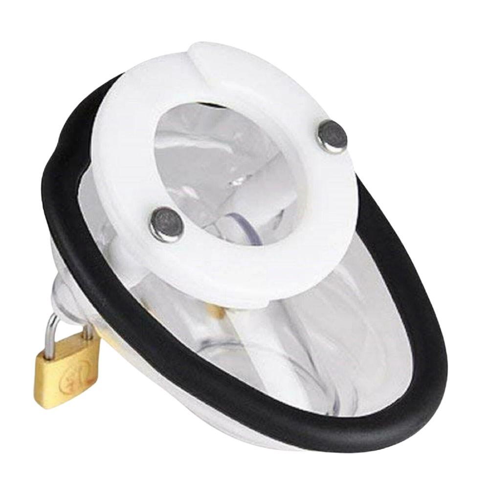 Unlock true submission with this black silicone penile cage. Wear discreetly under shorts, secure with two padlocks. Perfect for locker storage, ensuring control near or far.