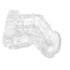 Immerse yourself in the realm of chastity with the Iron Maiden Plastic cage. Enhance your maiden chastity journey with transparent design and internal barbs on your cock. Perfect for sissy training, travel-friendly with discreet wear.