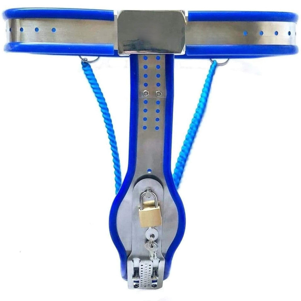 Sissy Harness Metal Chastity Belt Lock The Cock Cage Product For Sale Image 2