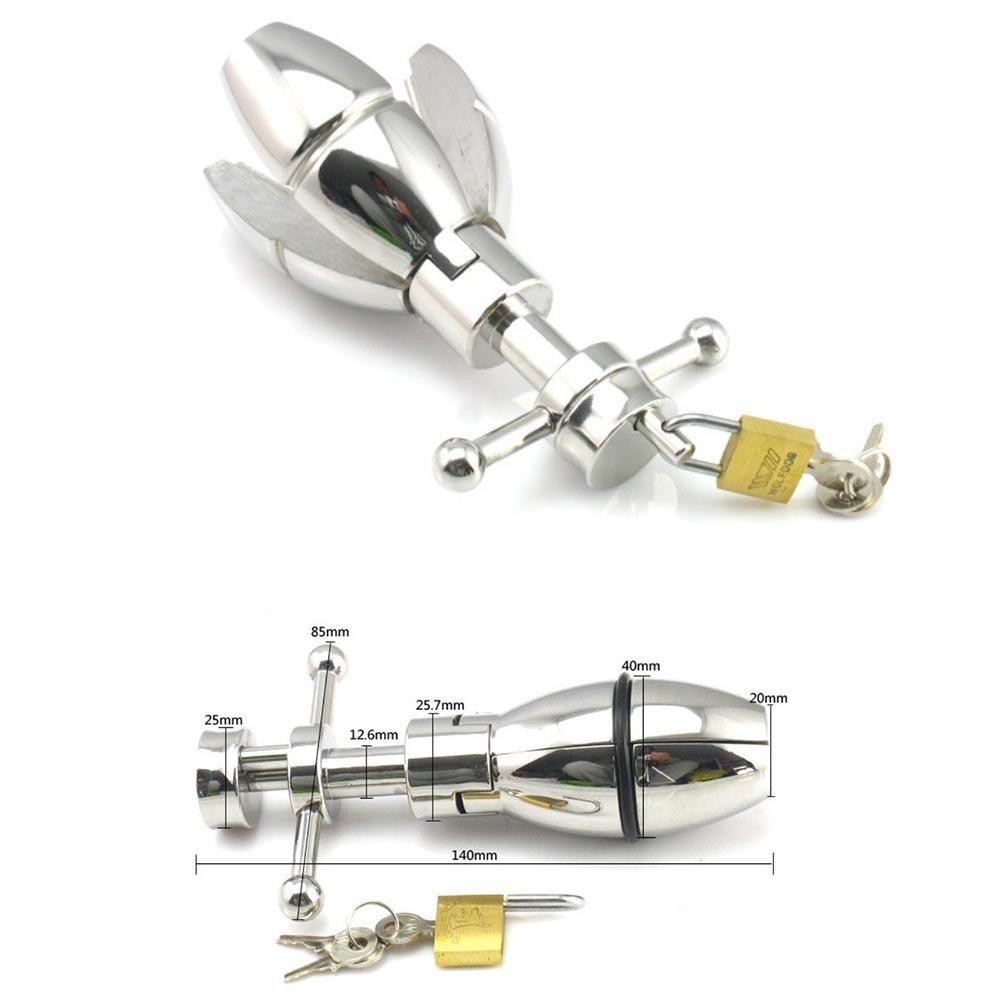 The Stretcher Locking Chastity Plug Lock The Cock Cage Product For Sale Image 8