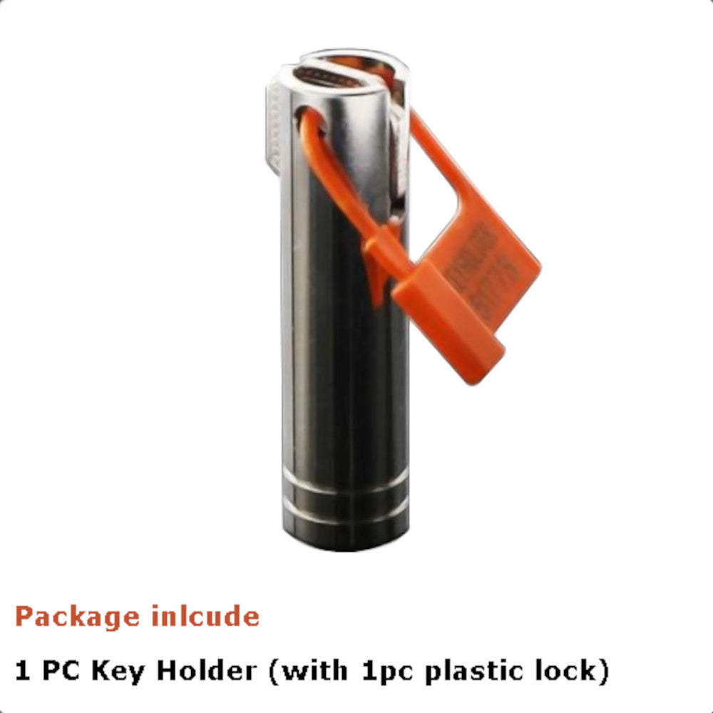 Prevent any leak of temptation with our Chastity Safe Key Holder Set. Securely lock away your hubby&#39;s desires, telling him who&#39;s in control. This insanely durable set will have him begging but you&#39;re holding all the power.