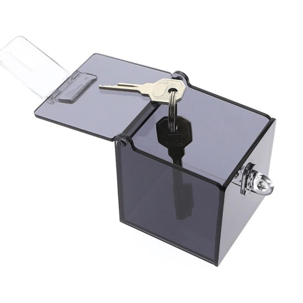 Secure your chastity keys in this durable, transparent safe box that won&#39;t pinch or chafe. Its design adds a triple layer of anticipation, keeping those keys visible yet inaccessible. Even when wearing loose shorts, you&#39;ll appreciate the peace of mind knowing your play remains uninterrupted.