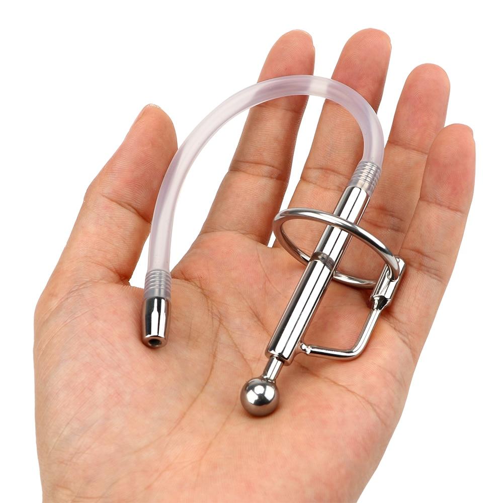 Flexible Steel Catheter Penis Plug Lock The Cock Cage Product For Sale Image 5
