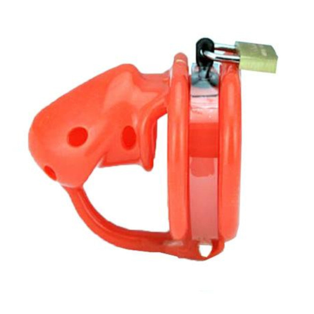 Silicone cage with seven vents ensures breathability even while showering, removing the need for constant inspection. Perfect for prolonged chastity, discreet, and comfortable.