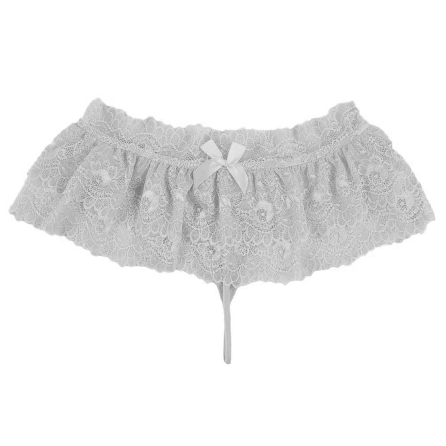 Sissy Ruffled Lace Panty Skirt for Men – Lock The Cock